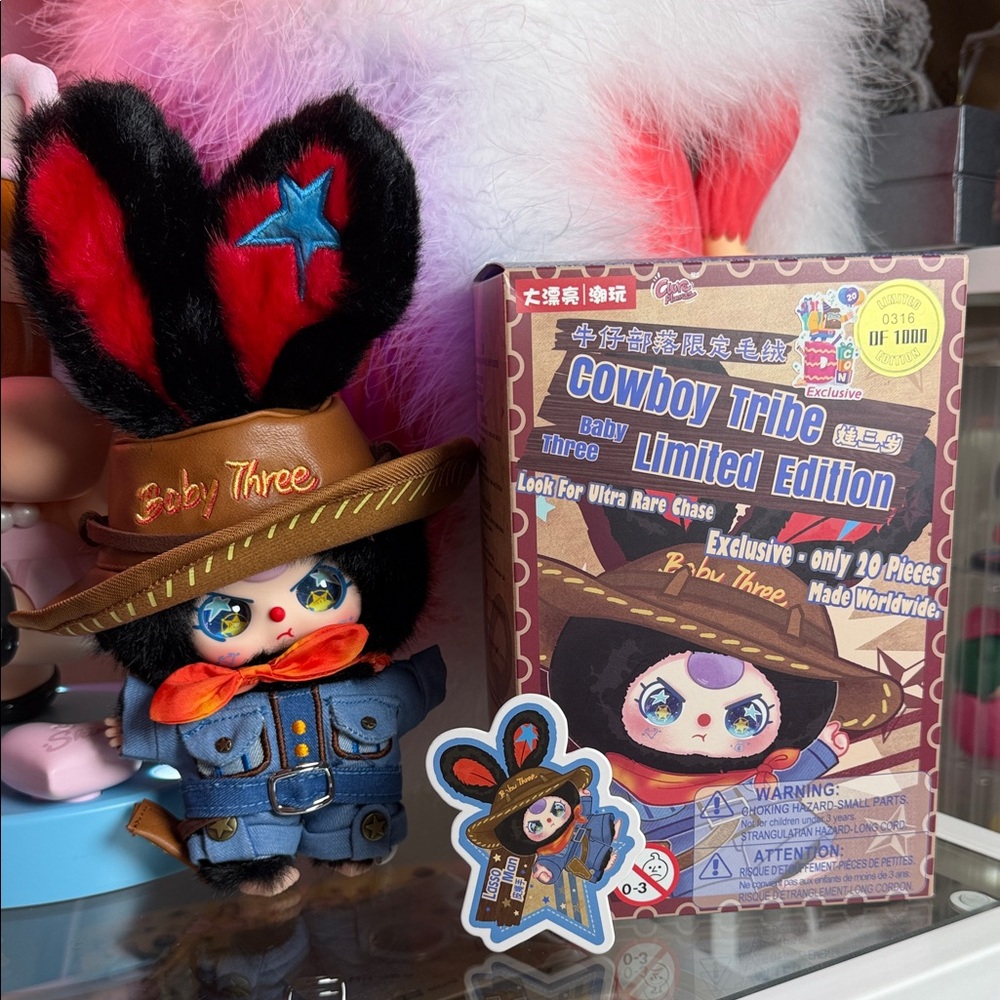 DesignerCon DCON Vegas EXCLUSIVE Limited Edition 0317 of 1000 Baby Three Cowboy
